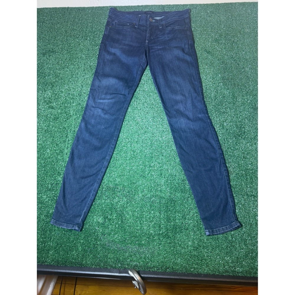 Bebe Womens Dark Wash Skinny Jeans Size 30 Indigo Denim Five Pocket Stretch